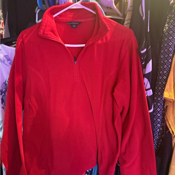 Lands' End Bold Red Pullover - Picture 1 of 2